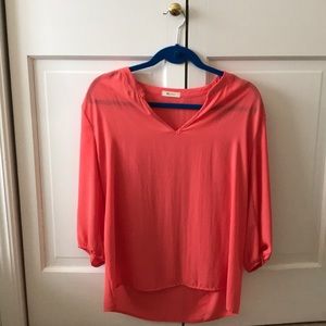 Pink silky top!